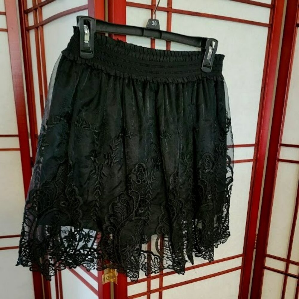 Black Lace Skirt